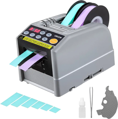 Vevor Automatic Tape Dispenser Electric Ribbon Cutter 110V 6-60 mm New