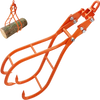 VEVOR Timber Claw Hook, 28 inch 4 Claw Log Grapple for Logging Tongs, Swivel Steel Log Lifting Tongs, Eagle Claws Design with 2205 lbs/1000 kg Loading Capacity for Tractors, ATVs, Trucks, Forklifts
