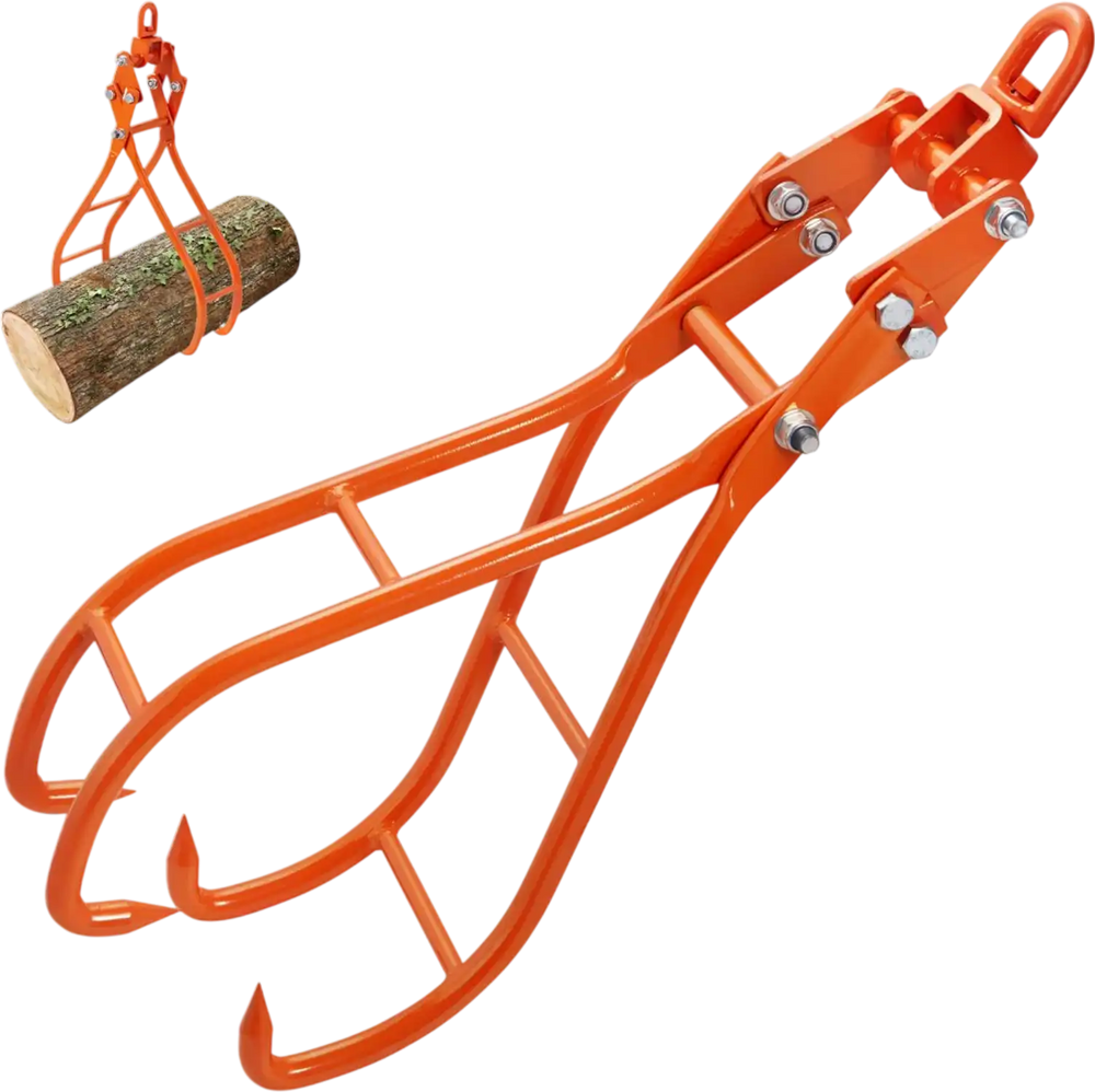 VEVOR Timber Claw Hook, 36 inch 4 Claw Log Grapple for Logging Tongs, Swivel Steel Log Lifting Tongs, Eagle Claws Design with 3307 lbs/1500 kg Loading Capacity for Tractors, ATVs, Trucks, Forklifts