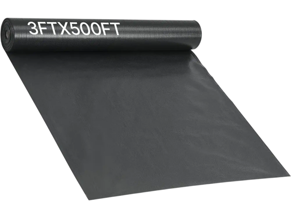 VEVOR Silt Fence Fabric Roll, 3 x 500 ft Erosion Control Fencing, Industrial Grade Tough Polypropylene Fabrics for Sediment Retention, Temporary Fabric for Construction Job Sites