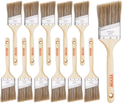 Vevor Paint Brushes 12-Piece Angle Paint Brush Set New