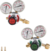 VEVOR Oxygen Acetylene Regulator Set, Oxy-Acetylene Regulators, 0-4000PSI and 0-400PSI Welding Gas Gauges with CGA-540/CGA-510 Inlet Connection & 9/16"-18 Outlet Connection, PC Knob Adjustment