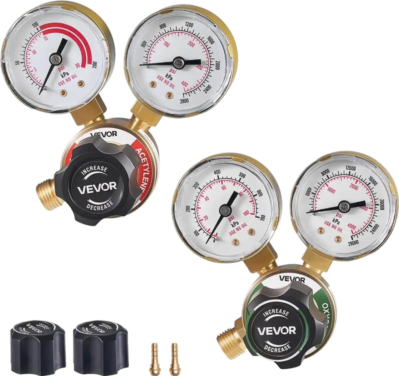 Vevor Oxygen & Acetylene Regulator Oxygen Acetylene Regulator Set New