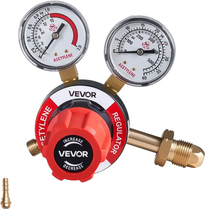 Vevor Acetylene Regulator Precise 0-500 PSI Welding Gas Gauge New