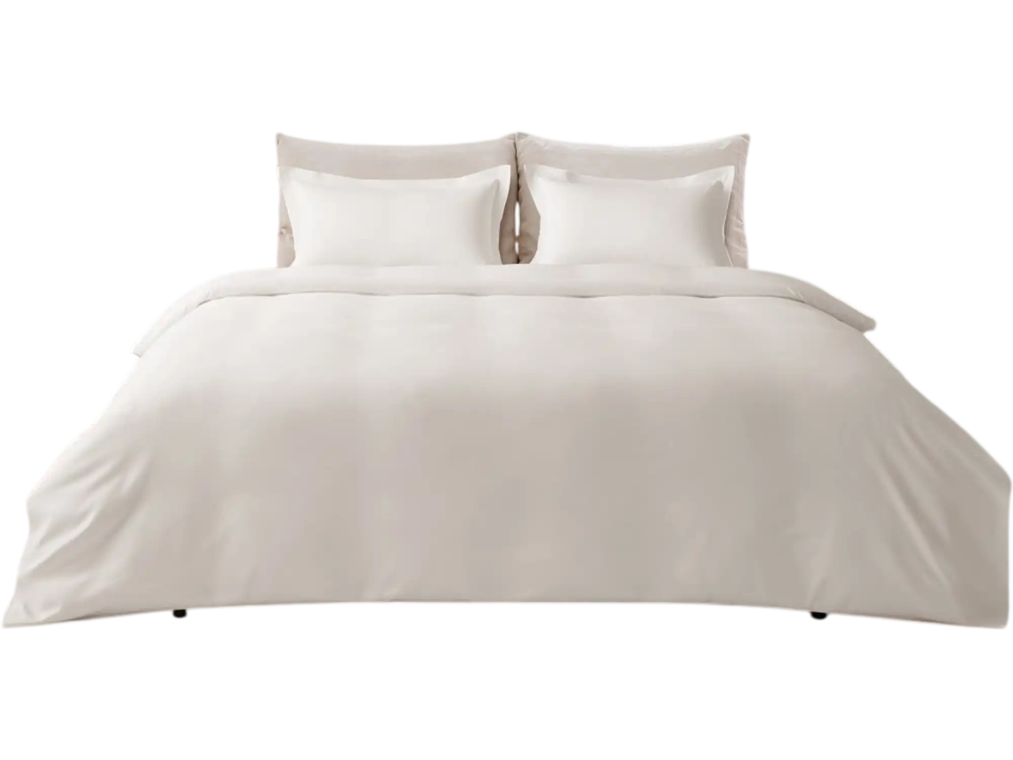 Vevor Duvet Cover Set King 100% Cotton 3-Piece White Bedding New