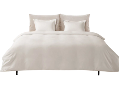 VEVOR Queen Duvet Cover Set, 100% Cotton, 3 Pieces Bedding Set Queen Size with 1 Duvet Cover 90 x 90 in and 2 Pillow Shams 20 x 26 in, Soft Breathable, Double Zipper Closure, for Home Bedding, White
