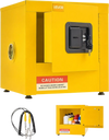 VEVOR Flammable Storage Cabinet, 13" x 13" x 13", Industrial Fire Cabinet, Double-Wall Cold Rolled Steel Hazardous Storage Safety Cabinet, Fire & Explosion-Proof with Lock for Factories Labs Workshops