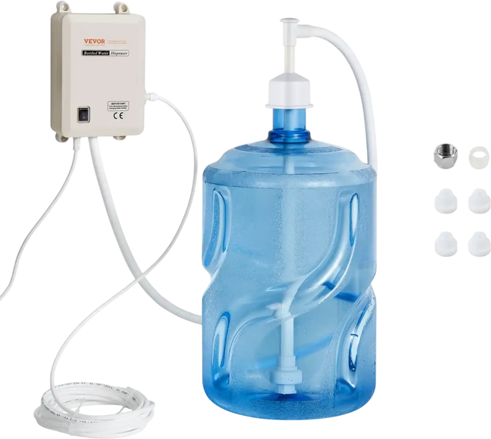 VEVOR Water Pump System for 5 Gallon Bottles, Automatic Electric Dispenser, Single Inlet, Suitable for Coffee/Tea Appliances, Fridges, Ice Machines