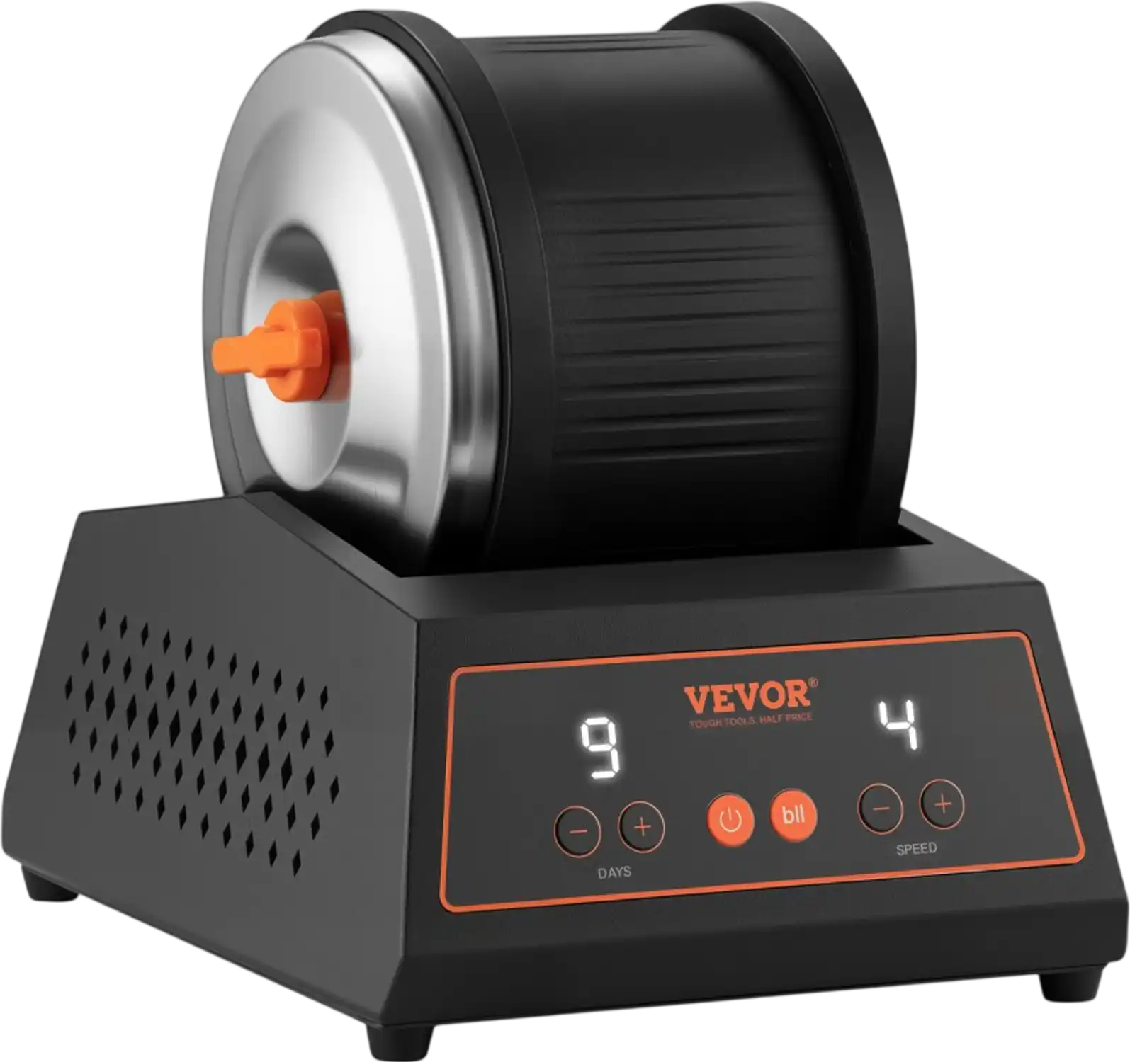 Vevor Rock Tumbler Kit 4 lbs Stone Polishing Machine with 4 Speeds & 9 ...