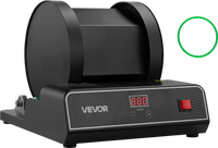 VEVOR Rock Tumbler Kit, 17 lbs Rock Polishing Kit, 2-Speed Stone Polishing Kit with 240-Hour Polishing Timer, Rock Polisher with Belt-Driven Brushless Motor, Rock Polisher for Adults and Kids