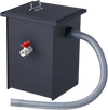 VEVOR Commercial Grease Trap, 8 LBS Grease Interceptor, Side Inlet Interceptor, Under Sink Carbon Steel Grease Trap, 4.6 GPM Waste Water Oil-water Separator, for Restaurant Canteen Home Kitchen