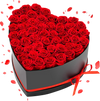 VEVOR Forever Flowers, 50 Preserved Roses in a Heart Shape Box, Eternal Flowers Immortal Bouquet Birthday Present for Delivery Prime Women Her Wife Mothers, Anniversary, Valentine's Day,Christmas, Red