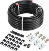 VEVOR Air Compressor Line Kit, 100FT x 3/4", HDPE-Aluminum Compressed Air Piping System, Leak-Proof, Pressure-Resistant & Easy-to-Install, Compressed Air Line Tubing Kit for Garages Workshops, Black