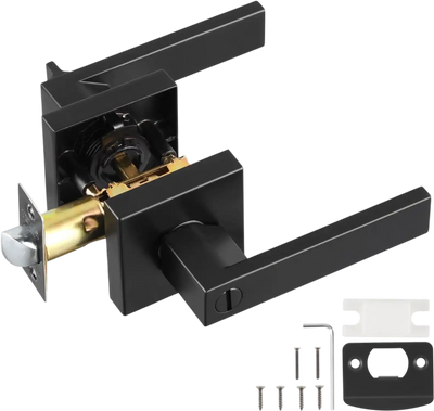 Vevor Door Handle Privacy Matte Black Reversible Interior Lever New
