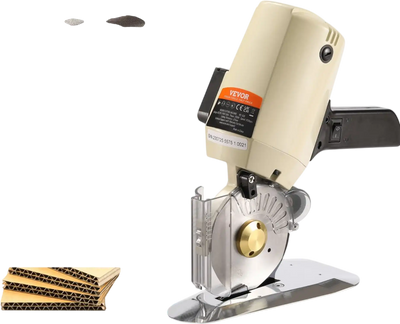 Vevor Fabric Cutter 250W Electric Rotary Cutting Machine New