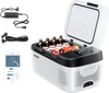 VEVOR Car Refrigerator, DC 12/24V AC100-240V Compressor Electric Cooler, -4°F to 68°F Car Fridge with APP Control, 16 QT Cars Freezer for RVs, Campsites, Boats, Camping, Fishing, 60W Portable Freezer