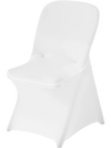 VEVOR 30 Pcs White Chair Covers, Polyester Spandex Chair Cover, Stretch Slipcovers for Wedding Party Dining Banquet Flat-Front Chair Covers, Fits Chair Measures up to 18.11 x 19.69 x 33.86 inch
