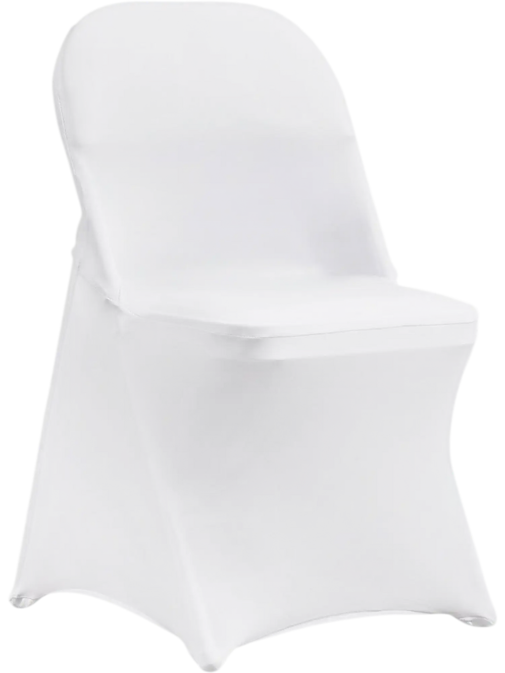 VEVOR Stretch Spandex Folding Chair Covers, Universal Fitted Chair Cover, Removable Washable Protective Slipcovers, for Wedding, Holiday, Banquet, Party, Celebration, Dining (50PCS White)