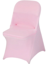VEVOR 50 Pcs Pink Chair Covers, Polyester Spandex Chair Cover, Stretch Slipcovers for Wedding Party Dining Banquet Flat-Front Chair Covers, Fits Chair Measures up to 17.72 x 18.11 x 30.31 inch