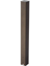 VEVOR Mailbox Post, 43 x 4 x 4 Inches, Steel In-Ground Mounting Mail Box Stand with Powder Coating Surface, Heavy Duty Metal Post Sleeve Kit for Outside Curbside Residential Use, Easy Install, Bronze
