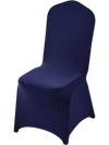VEVOR 50 Pcs Navy Blue Chair Covers, Polyester Spandex Chair Cover, Stretch Slipcovers for Wedding Party Dining Banquet Flat-Front Chair Covers, Fits Chair Measures up to 20.08 x 17.72 x 37.4 inch