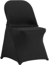 VEVOR Stretch Spandex Folding Chair Covers, Universal Fitted Chair Cover, Removable Washable Protective Slipcovers, for Wedding, Holiday, Banquet, Party, Celebration, Dining (30PCS Black)