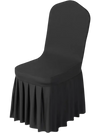 VEVOR 30 Pcs Black Chair Covers, Polyester Spandex Chair Cover, Stretch Slipcovers for Wedding Party Dining Banquet Flat-Front Chair Covers, Fits Chair Measures up to 20.08 x 17.72 x 37.4 inch