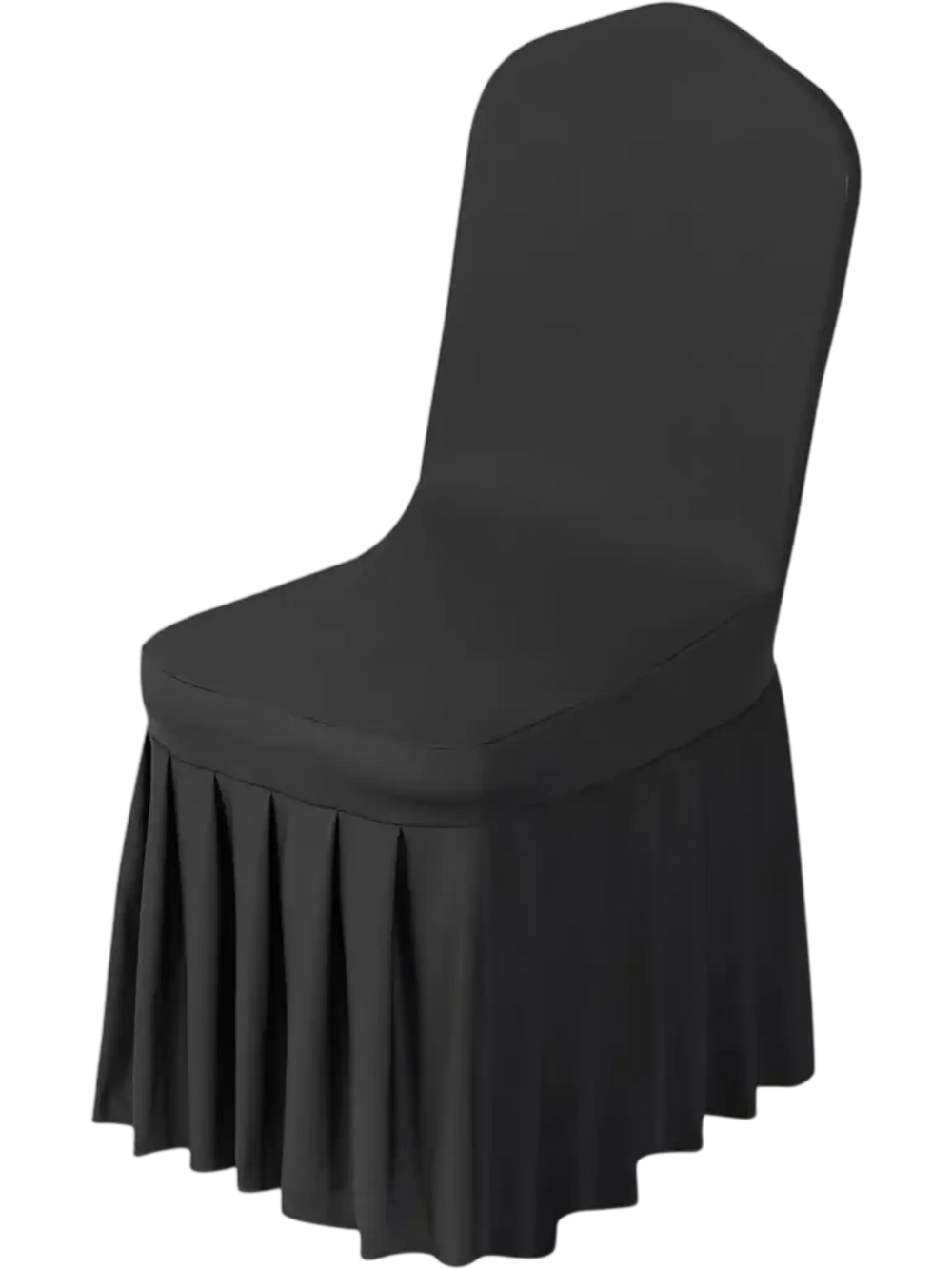 VEVOR 30 Pcs Black Chair Covers, Polyester Spandex Chair Cover, Stretch Slipcovers for Wedding Party Dining Banquet Flat-Front Chair Covers, Fits Chair Measures up to 20.08 x 17.72 x 37.4 inch