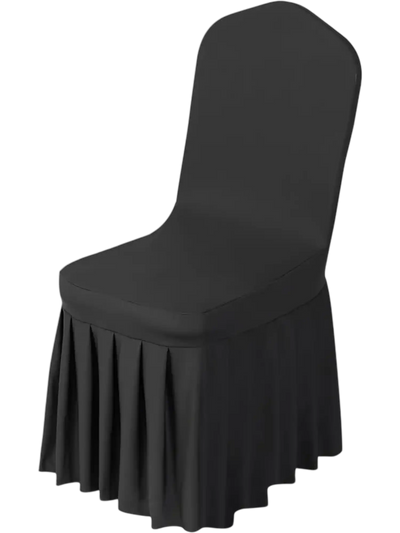 Vevor Chair Covers Black Polyester Spandex Stretch Slipcovers 30-Piece Set New