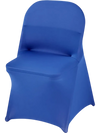 VEVOR 50 Pcs Blue Chair Covers, Polyester Spandex Chair Cover, Stretch Slipcovers for Wedding Party Dining Banquet Flat-Front Chair Covers, Fits Chair Measures up to 17.72 x 18.11 x 30.31 inch