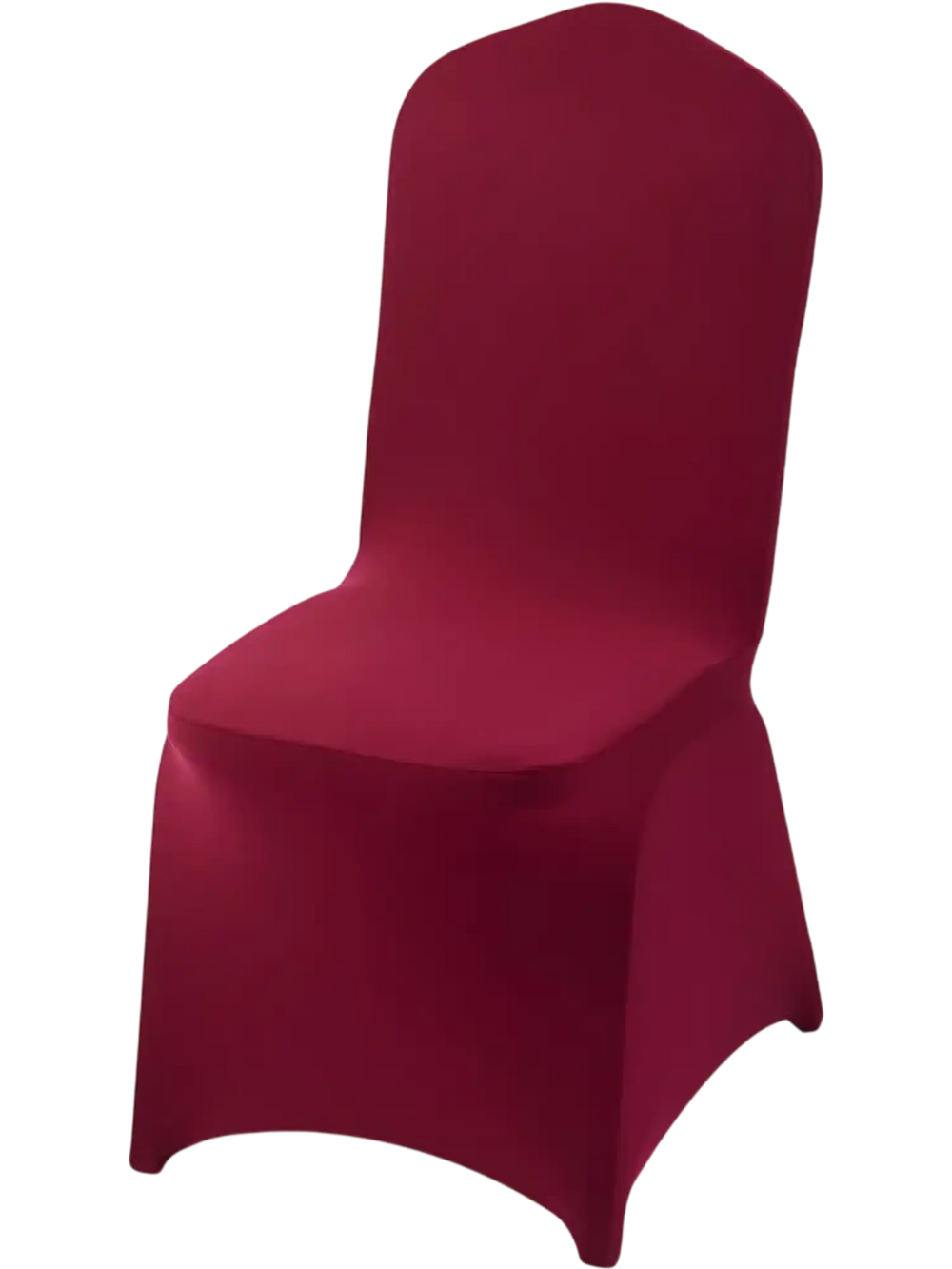 VEVOR 50 Pcs Burgundy Chair Covers, Polyester Spandex Chair Cover, Stretch Slipcovers for Wedding Party Dining Banquet Flat-Front Chair Covers, Fits Chair Measures up to 20.08 x 17.72 x 37.4 inch