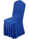 VEVOR 30 Pcs Blue Chair Covers, Polyester Spandex Chair Cover, Stretch Slipcovers for Wedding Party Dining Banquet Flat-Front Chair Covers, Fits Chair Measures up to 20.08 x 17.72 x 37.4 inch