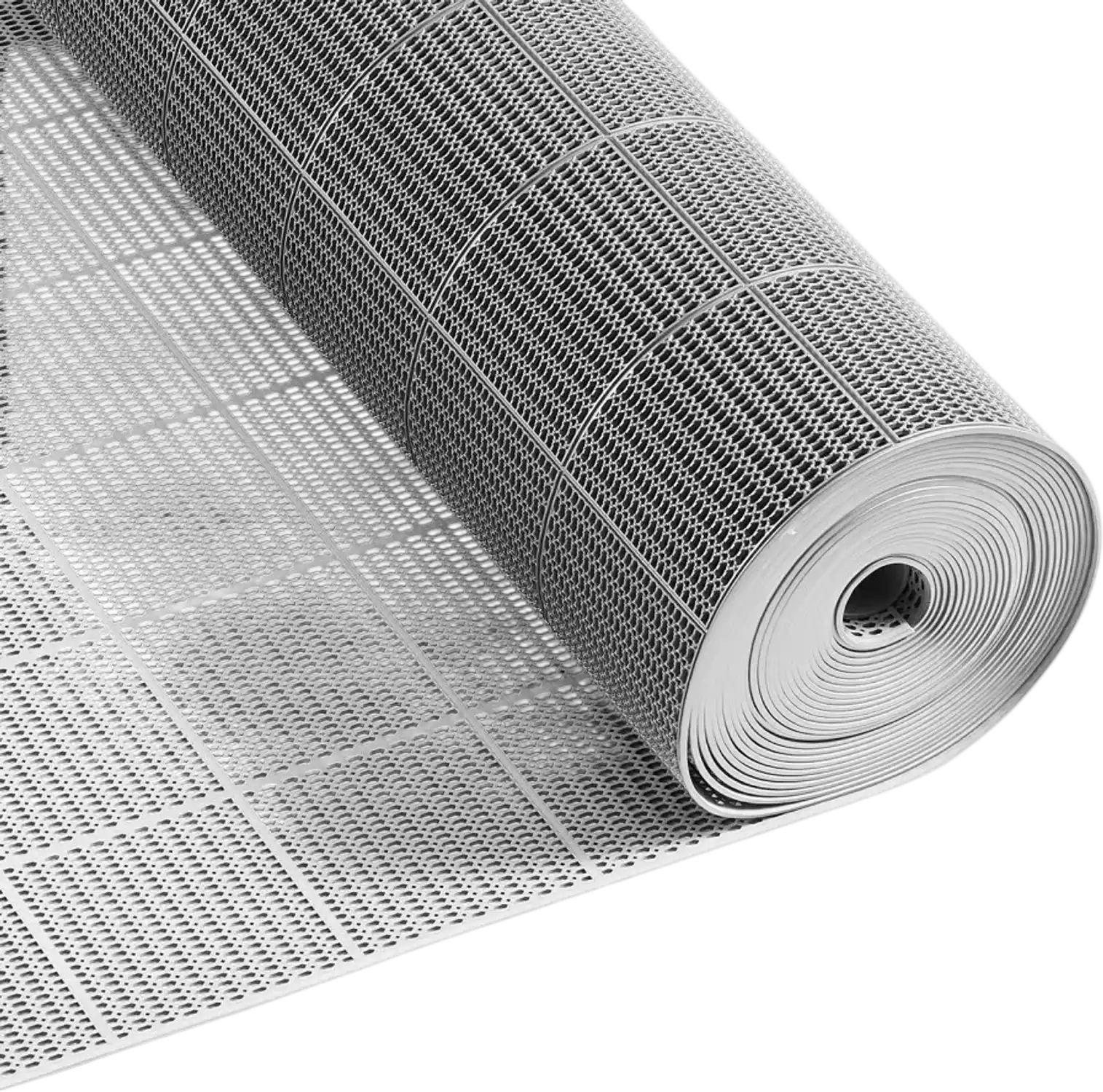 Vevor Drainage Mat 3' x 50' PVC Non-Slip Commercial Floor Mat Gray New