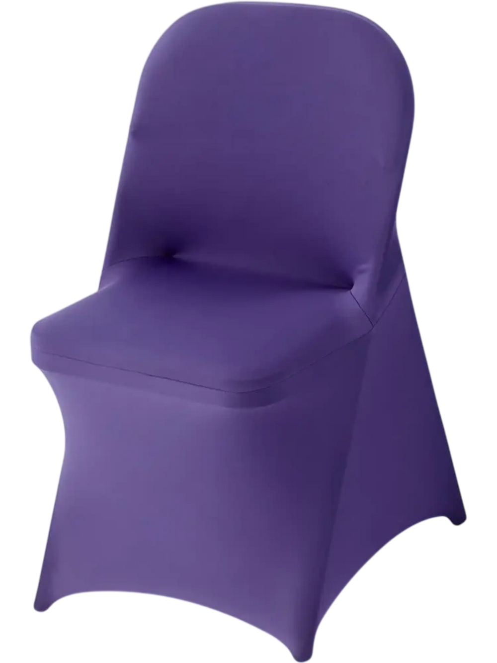 VEVOR 50 Pcs Purple Chair Covers, Polyester Spandex Chair Cover, Stretch Slipcovers for Wedding Party Dining Banquet Flat-Front Chair Covers, Fits Chair Measures up to 17.72 x 18.11 x 30.31 inch