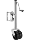 VEVOR Trailer Jack with Wheel, 2000 lbs Load Capacity, Heavy Duty Swivel Boat Trailer Jack with PP Dual Wheel & Ergonomic Handle, 15-27 Inch Lift Range, Fit for RVs, Boats and Utility Trailers