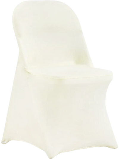 Vevor Chair Covers Stretch Spandex Folding Chair Covers 30-Piece Ivory White New