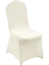 VEVOR Stretch Spandex Folding Chair Covers, Universal Fitted Chair Cover, Removable Washable Protective Slipcovers, for Wedding, Holiday, Banquet, Party, Celebration, Dining (50PCS Beige)