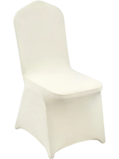Vevor Chair Covers Stretch Spandex Folding Universal Fitted Removable Washable Protective Slipcovers 50-Pc Ivory White New