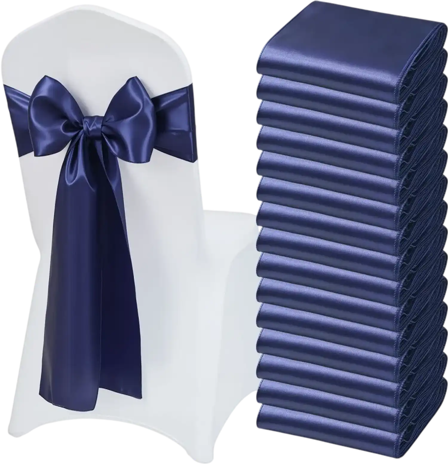 Vevor Chair Sashes Satin Wedding Reception Decoration 50 pcs 7