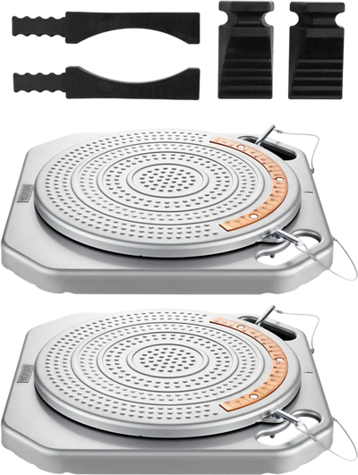 Vevor Wheel Alignment Turn Plates 2-Pc 2-Ton 360° Rotating Turntable Set New