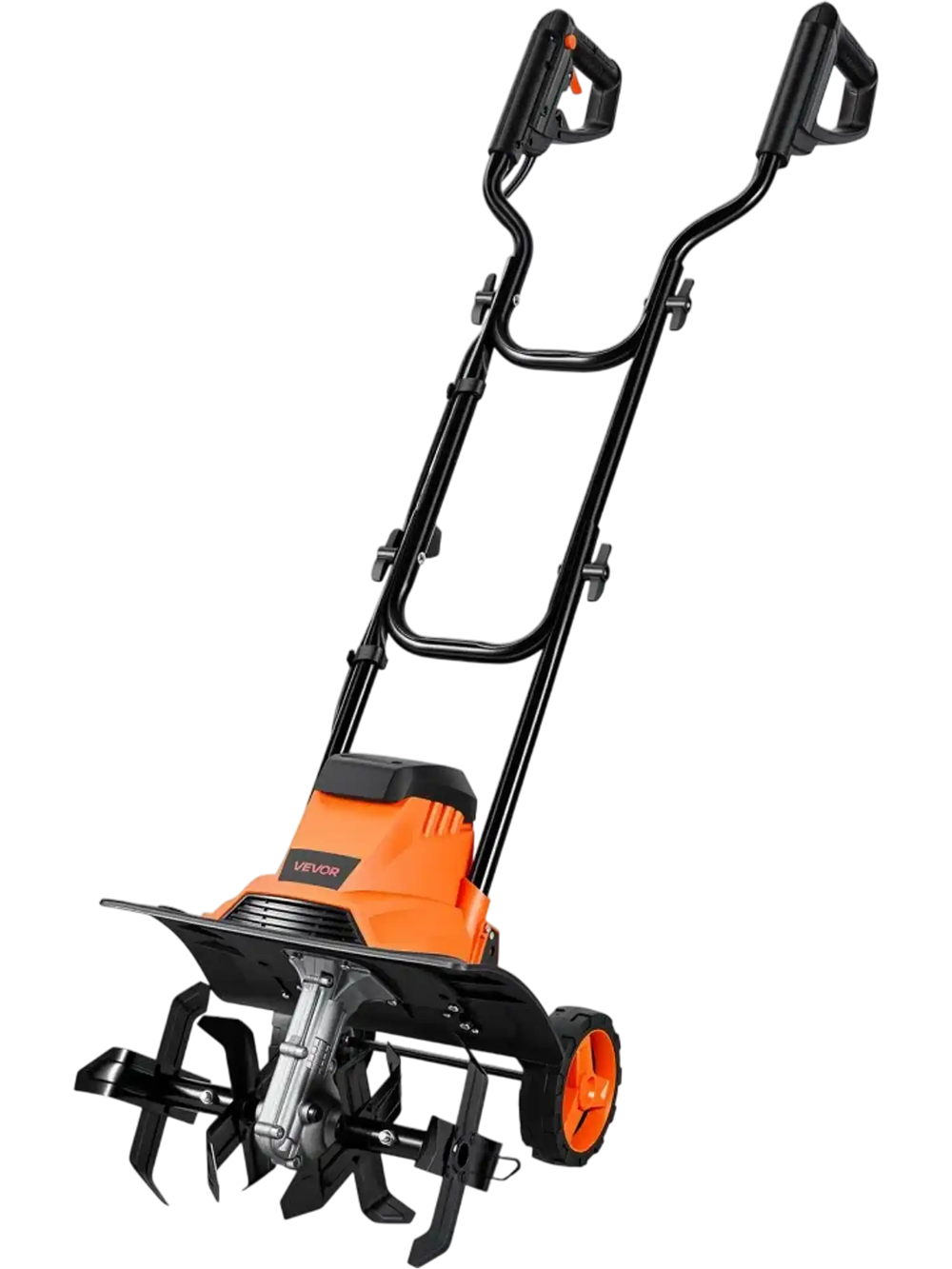 VEVOR Corded Electric Tiller, 14 Inch Tilling Width Garden Rototiller, 10-Amp Motor Heavy-Duty Tilling Machine, Cultivator with Steel Tines and Foldable Handle, for Lawn, Yard, and Gardening Care