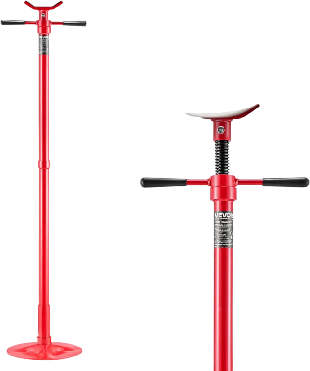 VEVOR Underhoist Support Stand, 1/2 Ton (1102 lbs) Capacity Under Hoist Jack Stand, Lifting from 54.02" to 83.86", Bearing Mounted Spin Handle, Self-Locking Threaded Screw, Support Vehicle Components