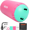 VEVOR Gymnastics Barrel Air Roller 23.6x40 in Inflatable Tumbling Air Mat, Octagon Tumbler Trainer with Electric Pump, Equipment for Back Handspring Training/Home Use/Gym/Yoga/Cheerleading, Pink