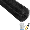 VEVOR Hardware Cloth, 24\" x 100\' & 1\"x1\" Mesh Size, Galvanized Steel Vinyl Coated 16 Gauge Chicken Wire Fencing with A Cutting Plier & A Pair of Fabric Gloves, for Garden Fencing & Pet Enclosures,