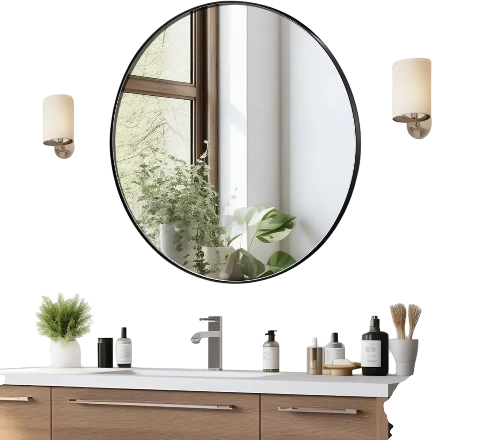 Vevor Wall Mounted Makeup Mirror 30