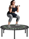 VEVOR Foldable Mini Trampoline, 40 Inch Fitness Rebounder, Max Load 330 lbs Exercise Trampoline, Stable & Quiet Indoor Small Workout Trampoline, Mini Trampoline for Adults Indoor/Garden Workout