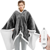 VEVOR Wearable Heated Throw Blanket Electric Shawl, Portable Robe Blanket Hoodie for Women, 5 Heating Levels, 3H Auto Shut-Off, Overheat Protection,Winter for Adult Mom Girlfriend,Machine Washable