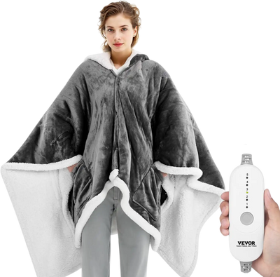 Vevor Heated Blanket Wearable Electric Robe Throw 56