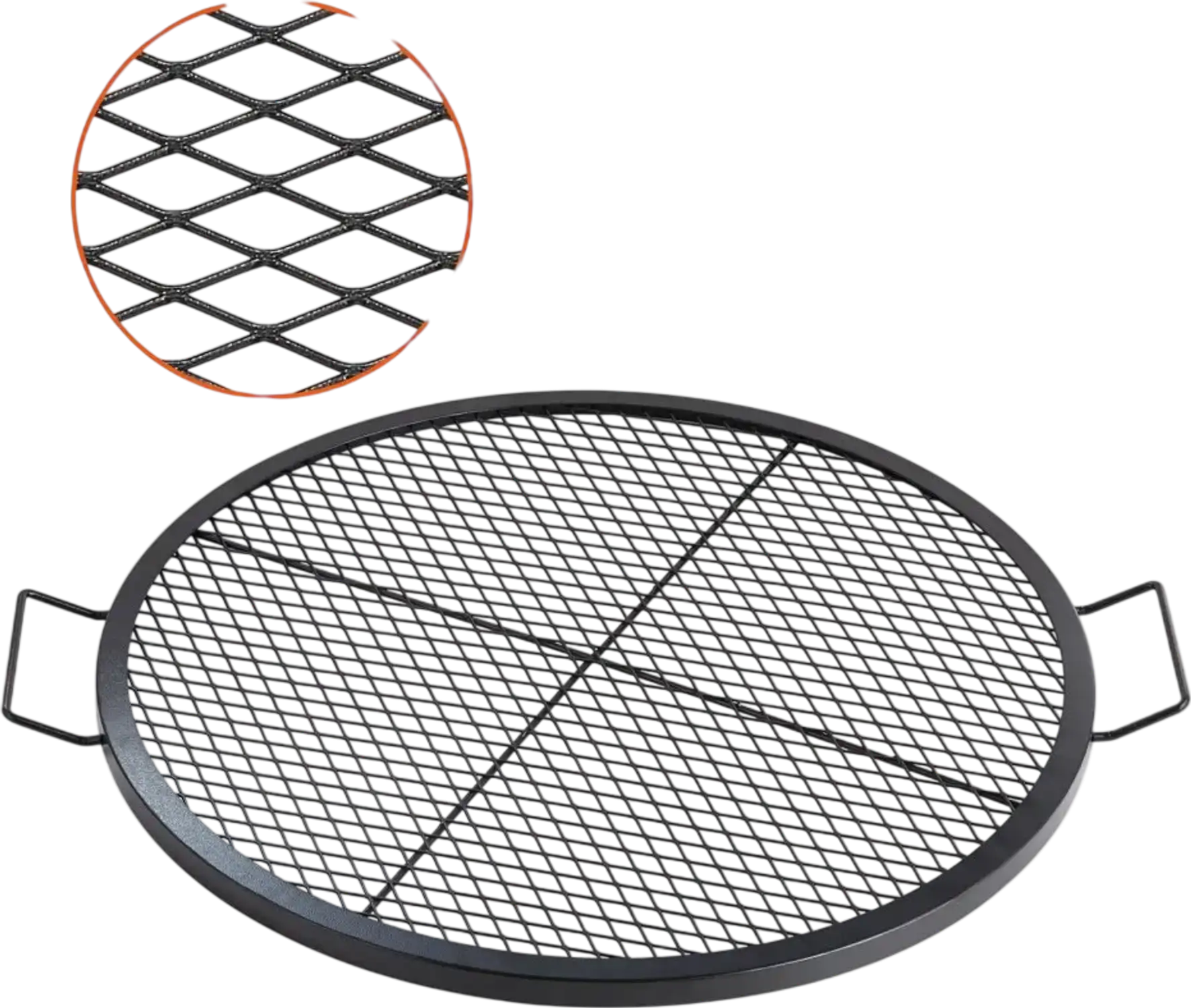 Vevor Fire Pit Grill Grate X-Marks Round Cooking Grate 30