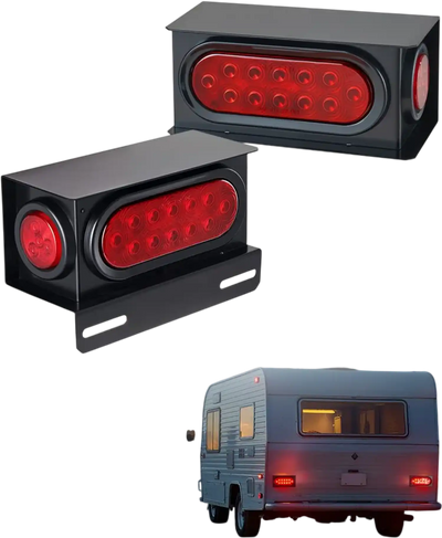 Vevor Trailer Lights Waterproof LED Tail Light Kit New